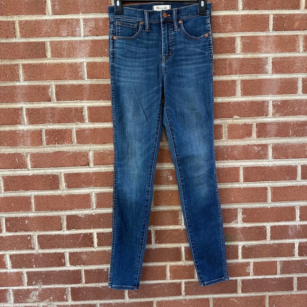 Madewell Women's High‎ Rise Skinny Jeans Dark Wash Denim Size 25 T